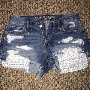 American Eagle high-rise jean shorts